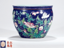 “永庆长春”“大雅斋”粉彩花鸟纹卷缸瓷器价格