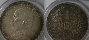 八年袁大头空心叶图片