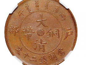 丙午户部大清铜币中心“浙”二十文估价(人民币): 28,000-35,000
