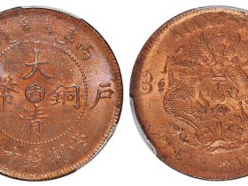 丙午户部大清铜币中心十文成交价(人民币): 2,530