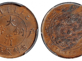 乙巳户部大清铜币五文