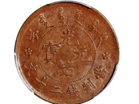 户部光绪元宝二十文铜币