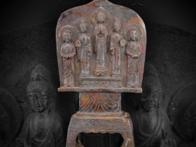 南北朝《青铜鎏金五佛造像》珍赏