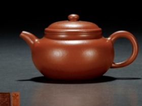 邵友兰制朱泥仿古紫砂壶