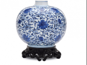 青花缠枝莲纹罐价格