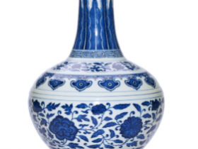 青花缠枝莲纹赏瓶价格