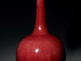 清康熙郎窑红釉直颈瓶拍卖价格
