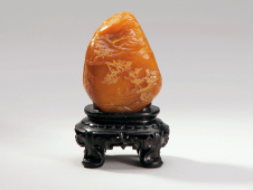 寿山田黄石原石图片