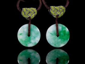 翡翠平安扣一对价格