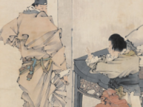 任颐字画作品《风尘三侠》