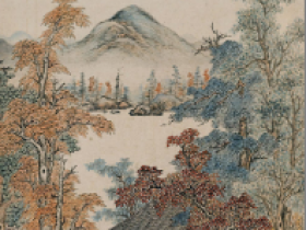 项圣谟 秋林禅悦图