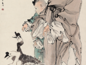 任颐羲之爱鹅图