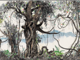 吴冠中字画作品《西双版纳丛林》