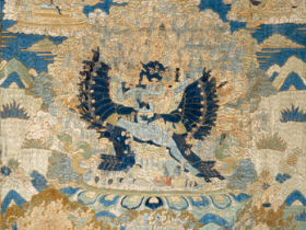 清乾隆(宫廷) 刺绣大威德金刚唐卡