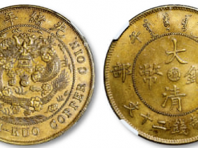 大清铜币滇字版十文